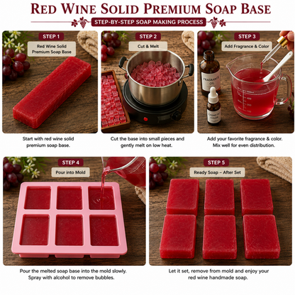 Red Wine Solid Premium Soap Base SPB012