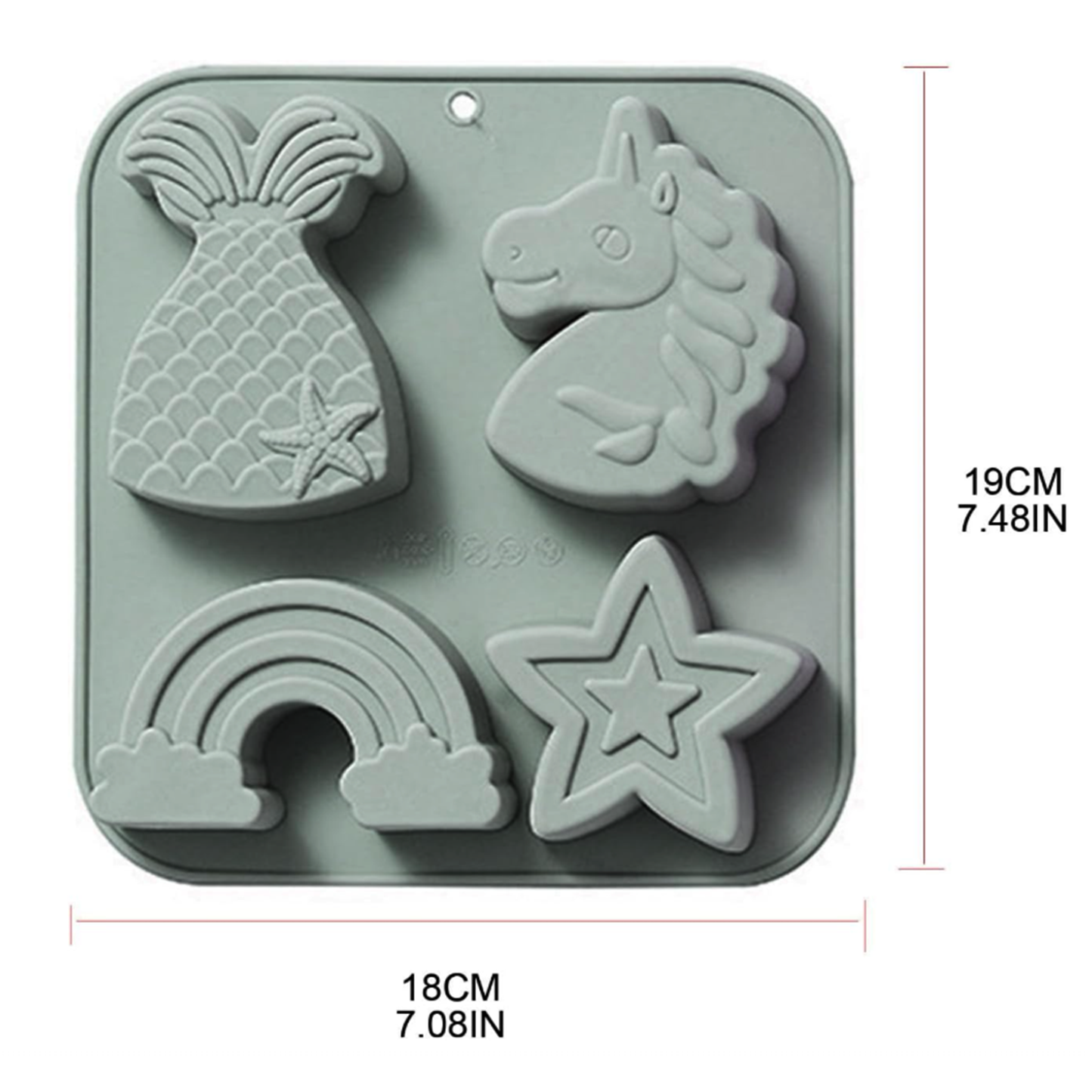 Unicorn & Rainbow Silicone Mold | SSM302