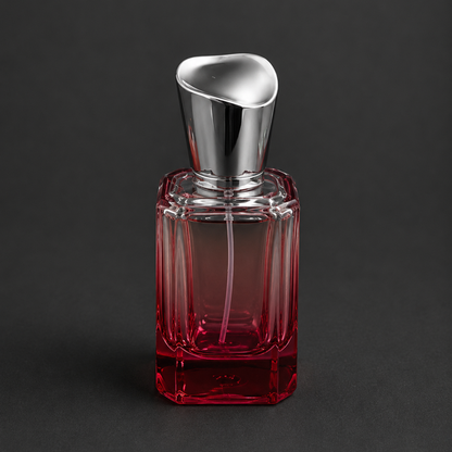 Luxury Colored Glass Perfume Spray Bottle with Designer Cap(Set of 4) | PGB006
