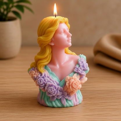 Elegant Lady Dress Silicone Mold | WCM887