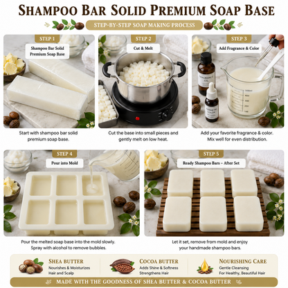 Shampoo Bar Solid Premium Soap Base SPB027