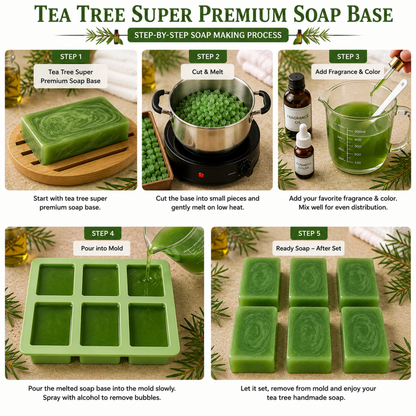 Tea Tree Super Premium Soap Base SPB023