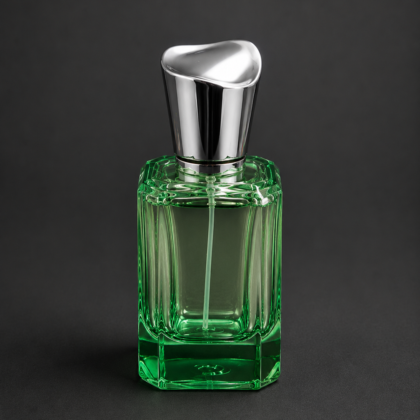 Luxury Colored Glass Perfume Spray Bottle with Designer Cap(Set of 4) | PGB006