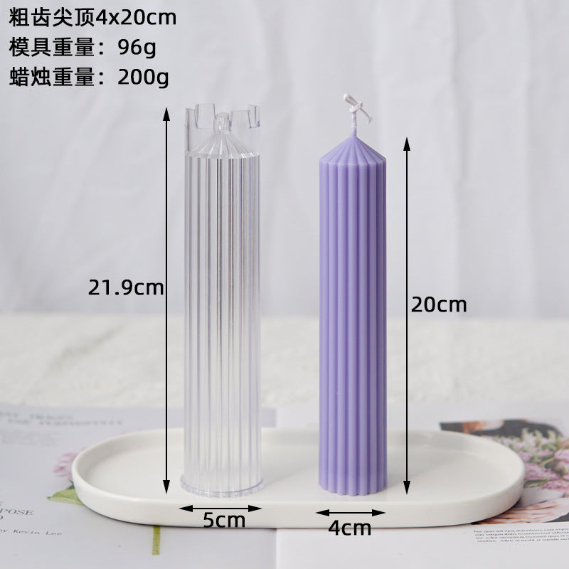 20cm Striped Candle Mold WCM615