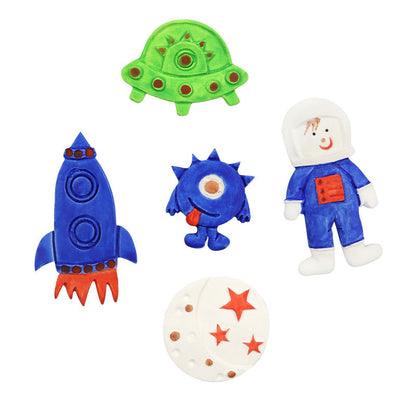 Astronaut, Planet & UFO Silicone Mold