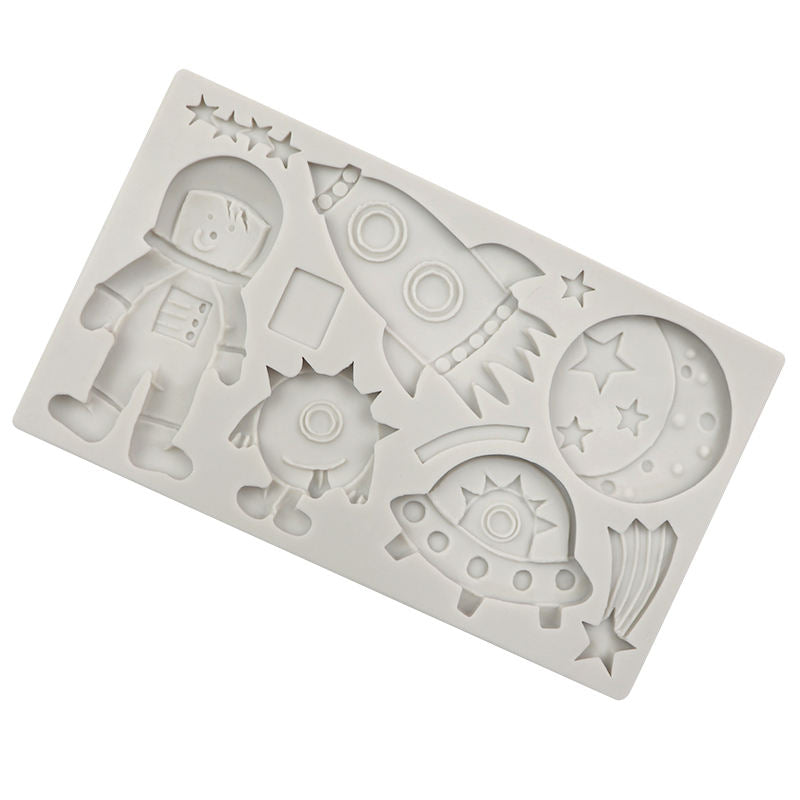 Astronaut, Planet & UFO Silicone Mold