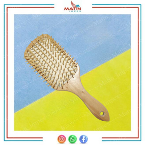 Bamboo Hair Brush (Bamboo Bristles) (5.5*1.5 inch) 30pcs BBC015