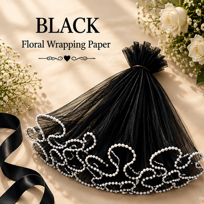 Premium Pearl Edge Bouquet Wrapping Net Fabric| BQN001
