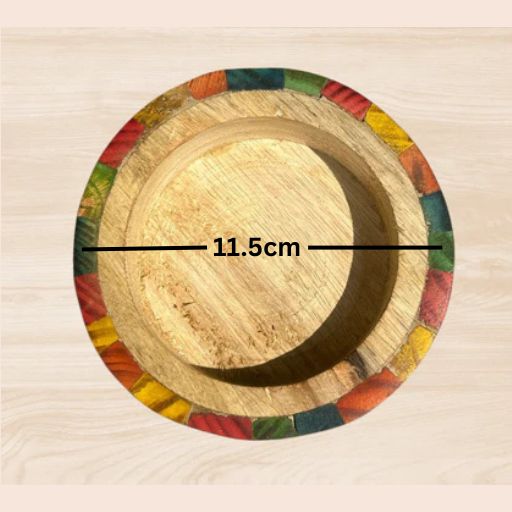 Color full Wooden Round Bowl WC019