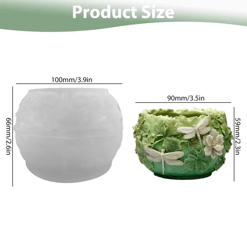 Dragonfly Meadow Bowl/Planter Mould | ARM587