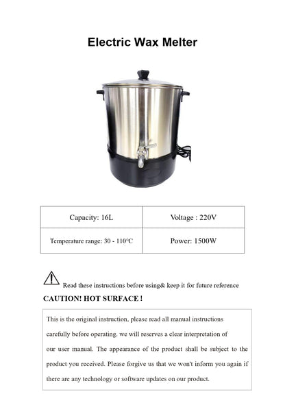 Stainless steel Melter 16 Ltr ART049