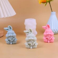 Bunny Blossom Candle Molds WCM509