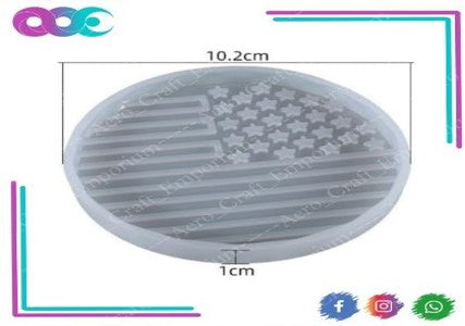 US Flag Coaster Mold ARM174