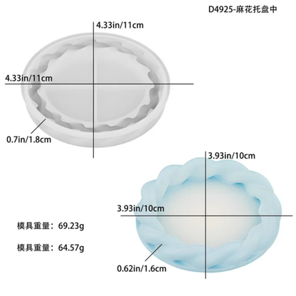 Braided Border Trinket Dishes ARM470 | ARM471 | ARM472