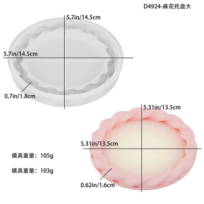 Braided Border Trinket Dishes ARM470 | ARM471 | ARM472