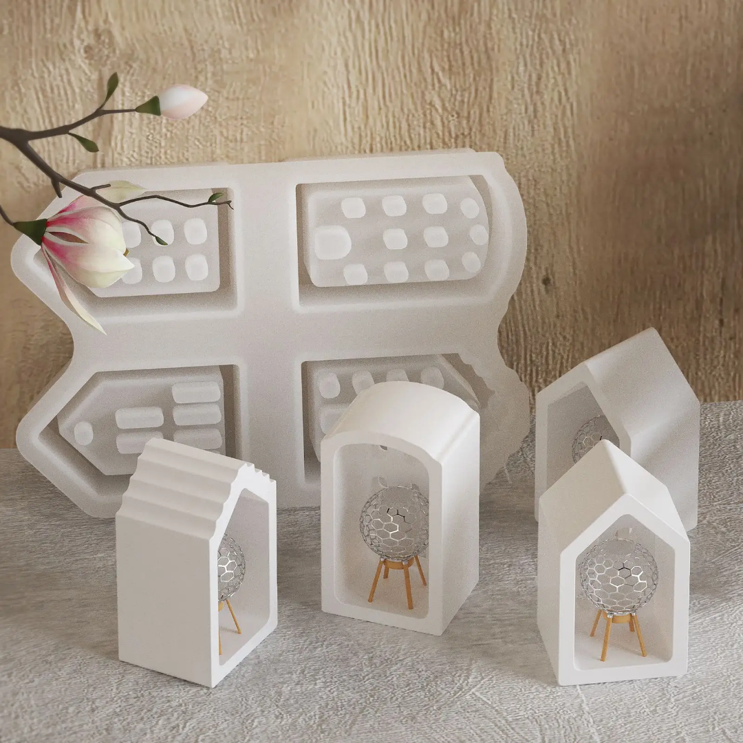 Mini Gable House Mold WCM766