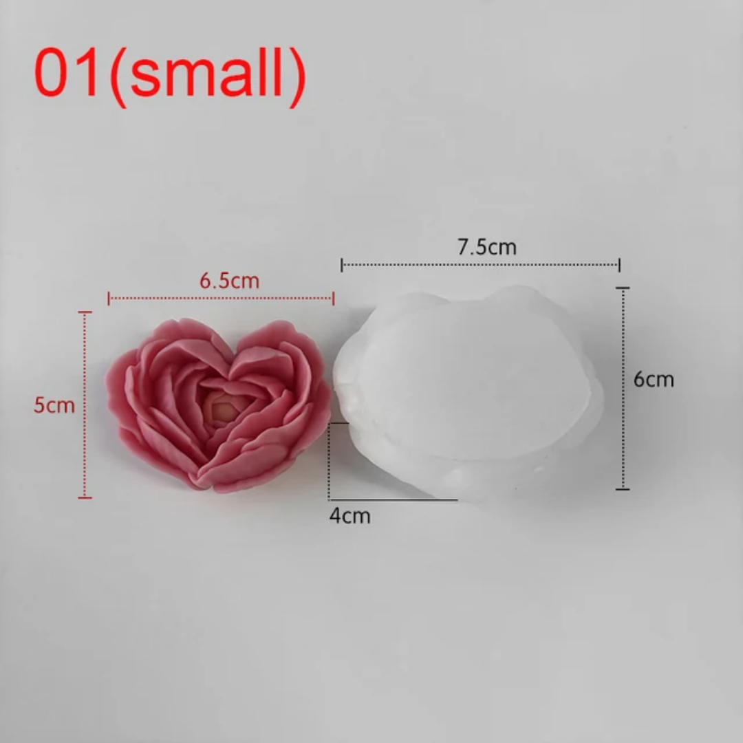 Heart Rose Mold WCM554 | WCM768