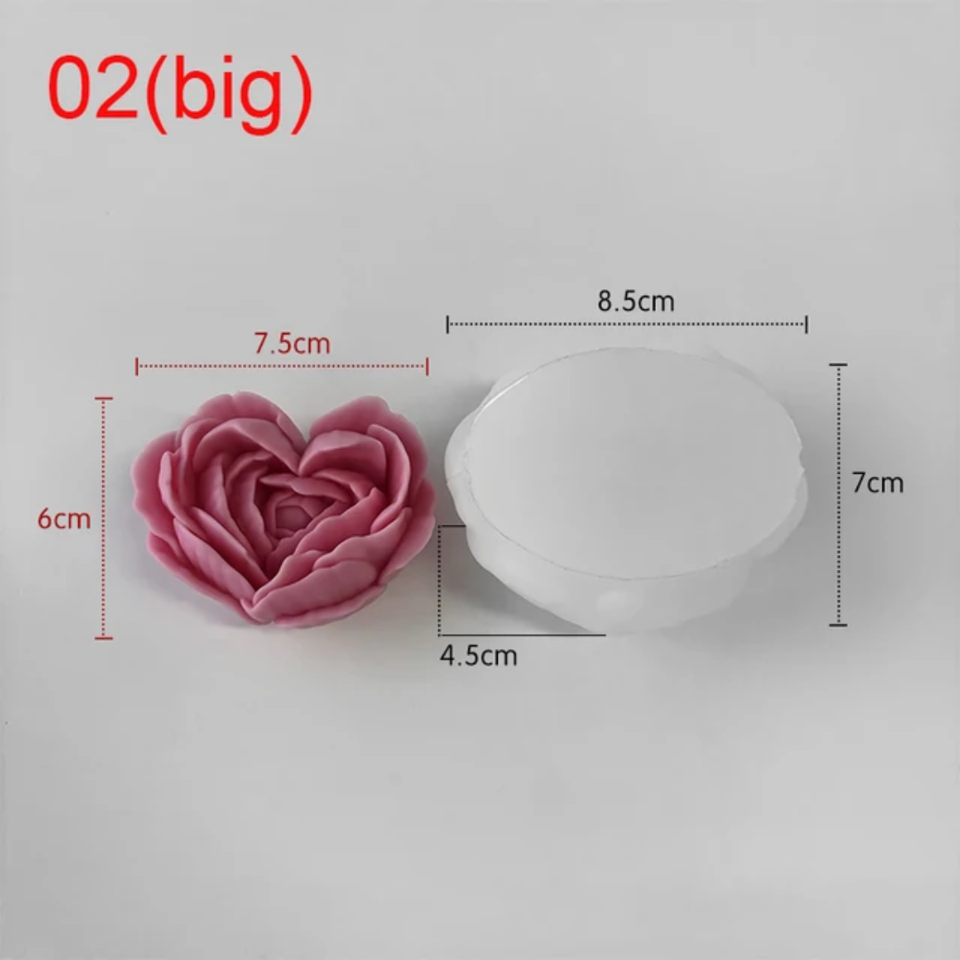 Heart Rose Mold WCM554 | WCM768