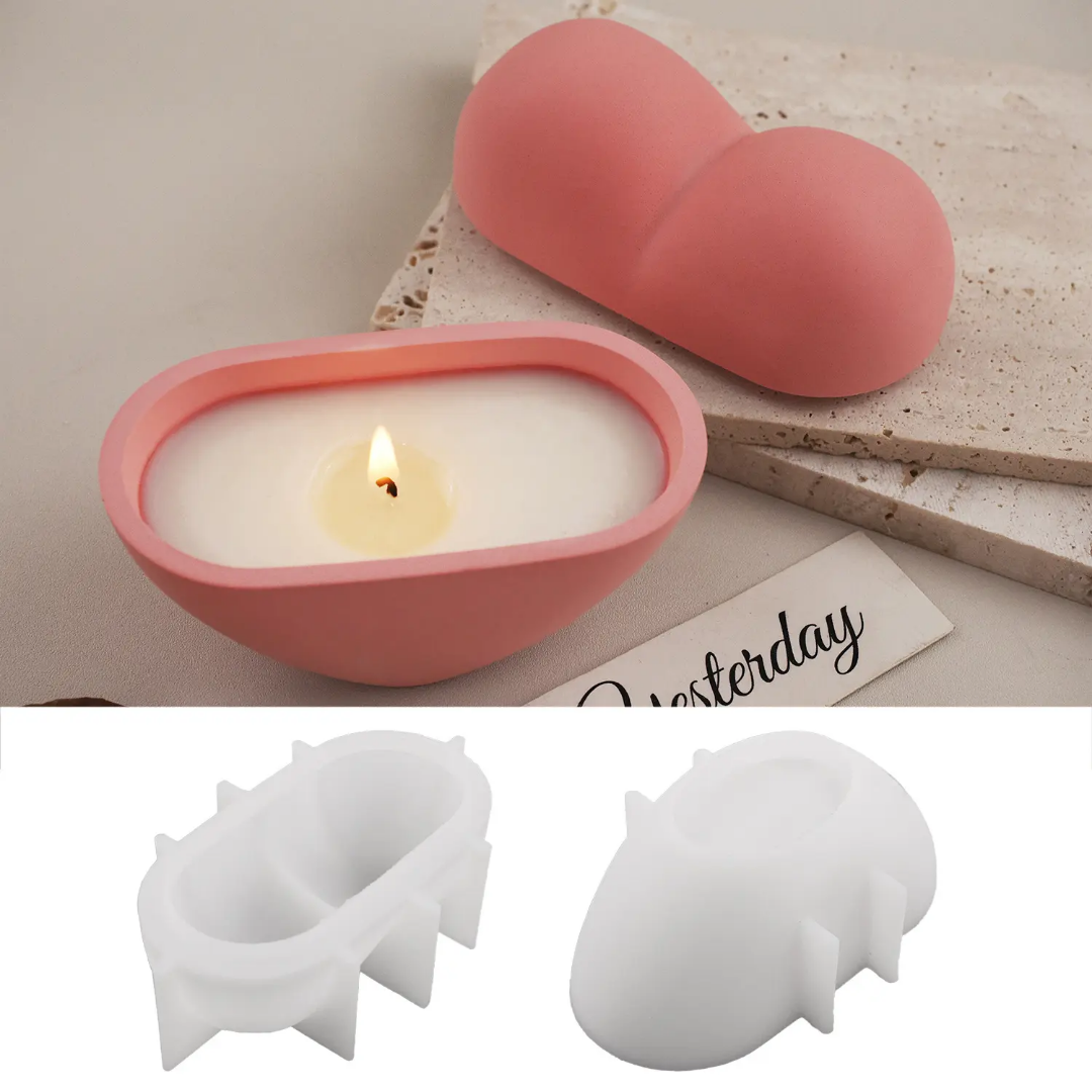Puffy Heart Jar Set Mould ARM501