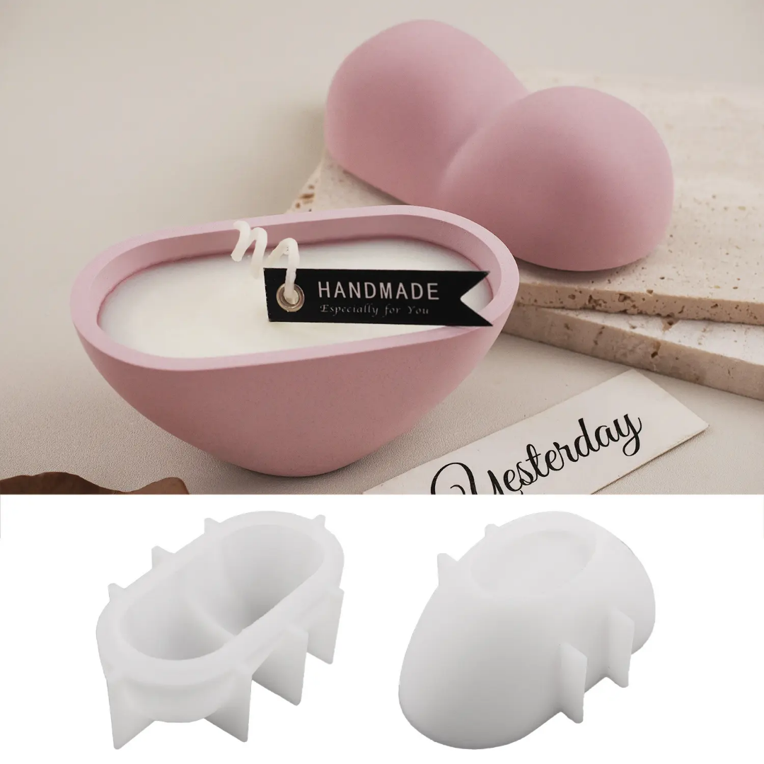 Puffy Heart Jar Set Mould ARM501