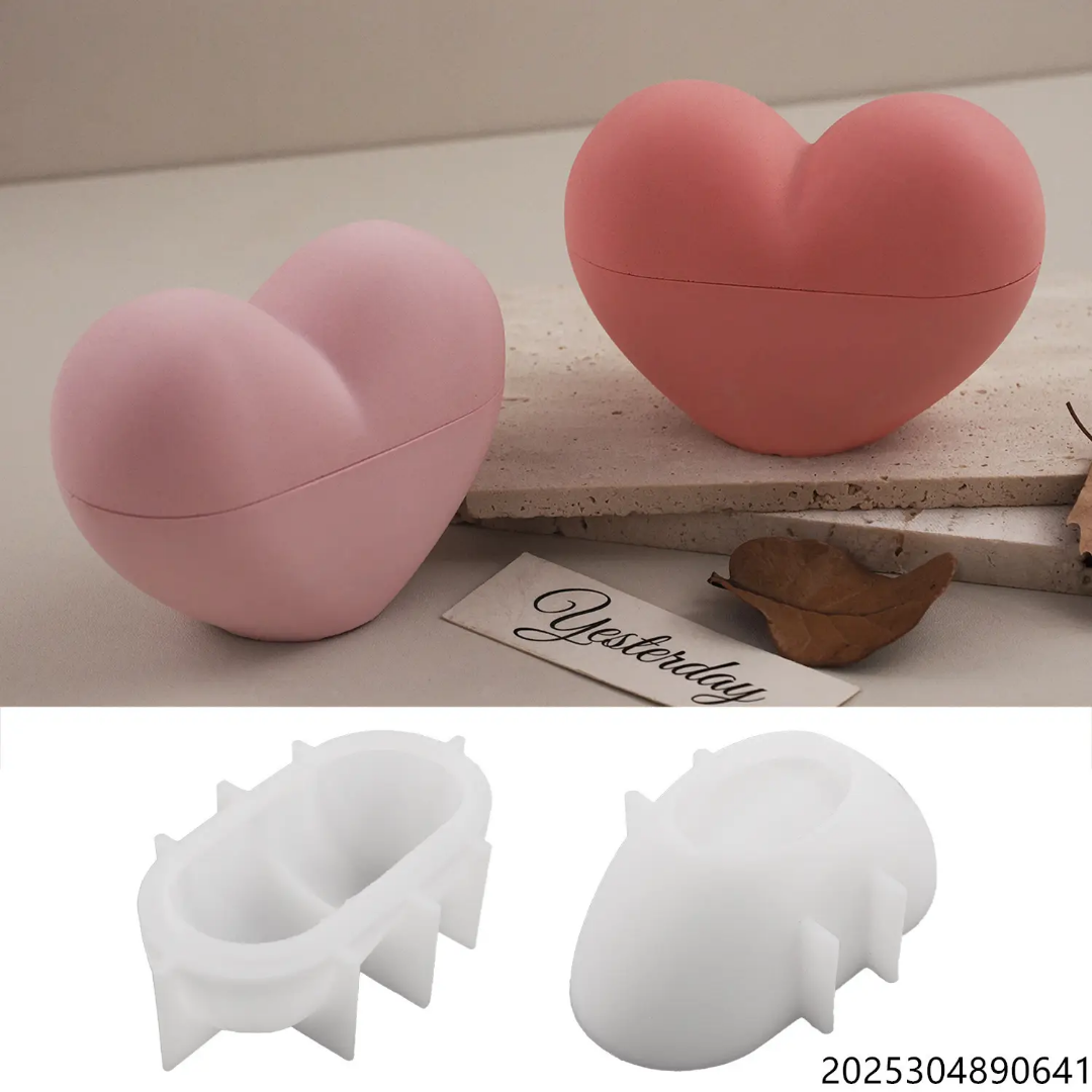 Puffy Heart Jar Set Mould ARM501