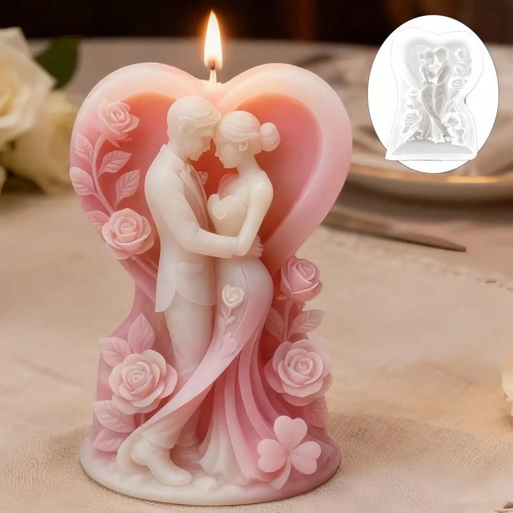 WCM922 Romantic Couple Sculpture Mold