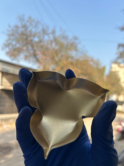 3 sided Brass Lotus, 3 inches WCT002