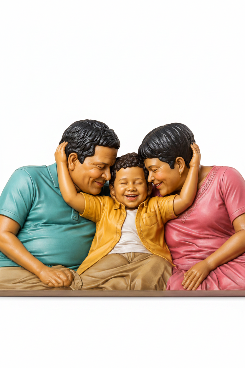 Grand Parents Family 3D Candle Mold (Own)