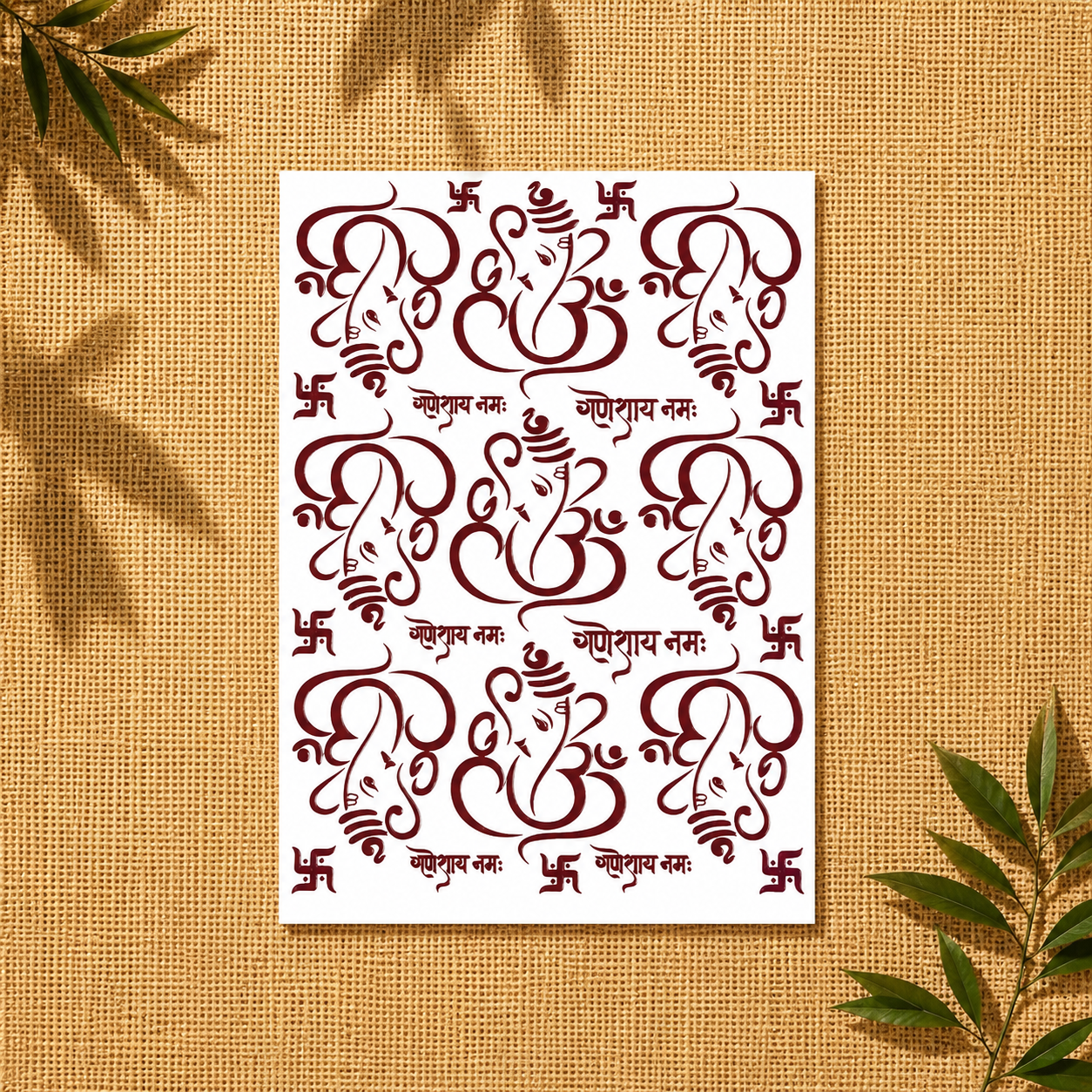 Ganpati UV Transfer Sticker | UV011