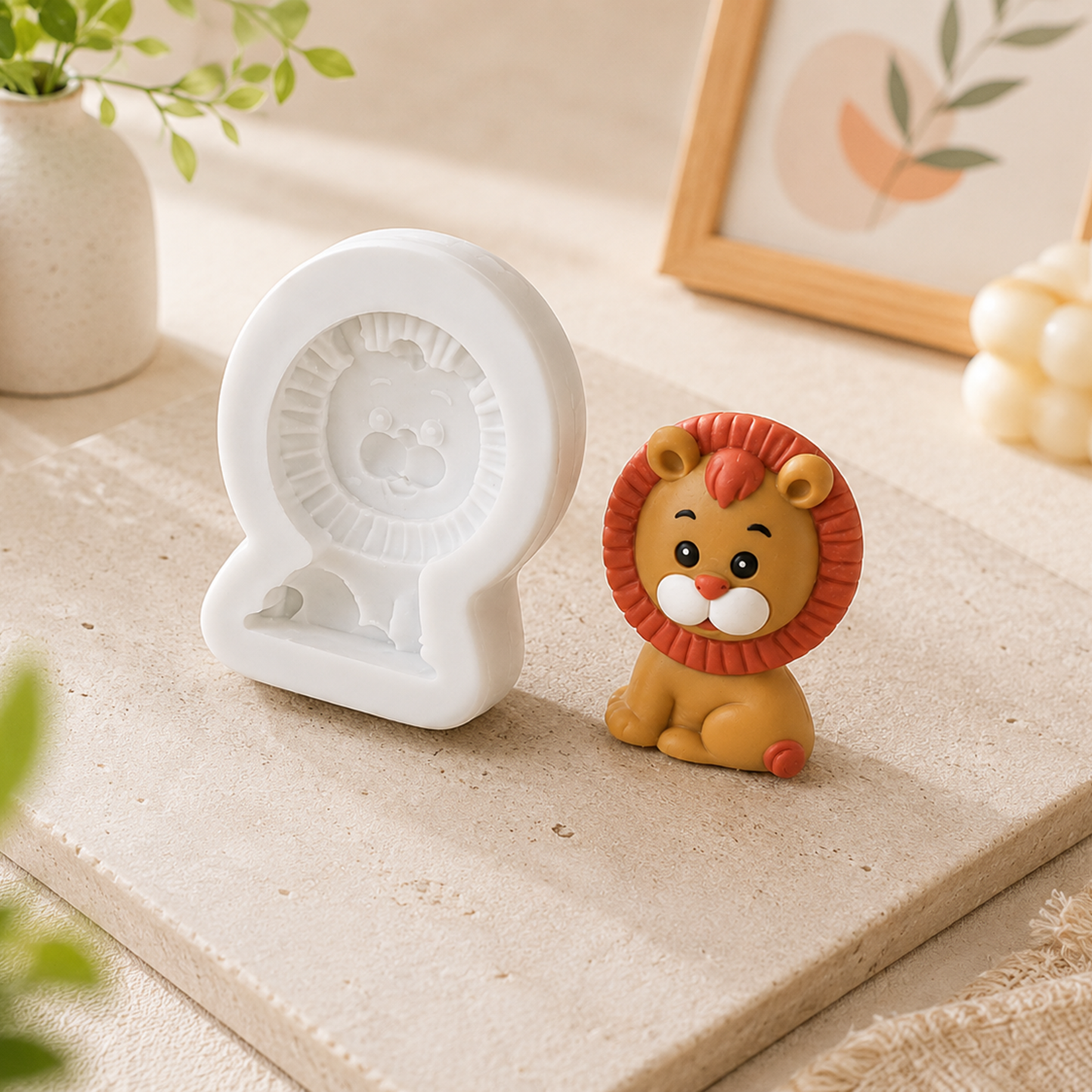 Lion Shape Silicone Mold | WCM865