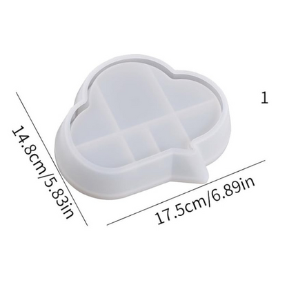 Cloud  Tray Silicone Mold ARM391