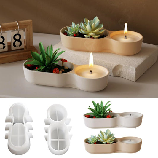 2-in-1 Succulent Planter Candle Mold