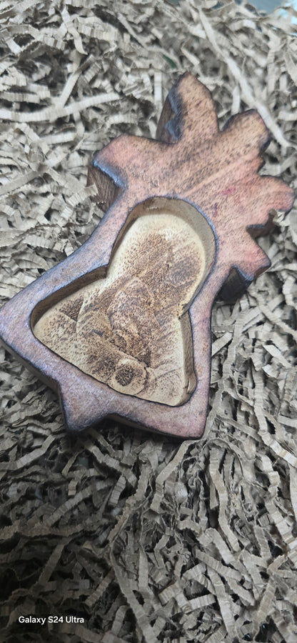 Wooden Christmas Bell Bowl WC023