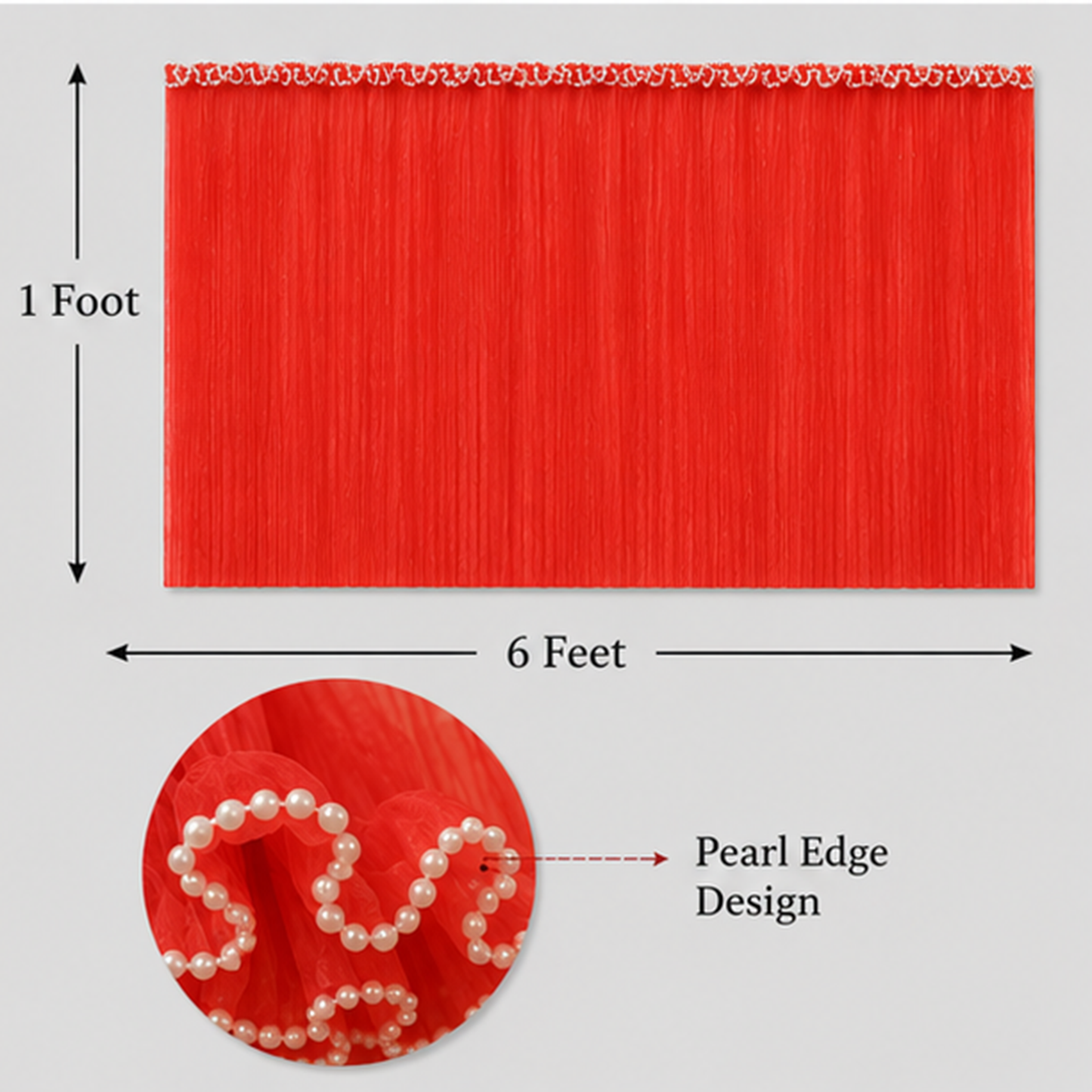 Premium Pearl Edge Bouquet Wrapping Net Fabric| BQN001