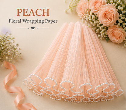 Premium Pearl Edge Bouquet Wrapping Net Fabric| BQN001