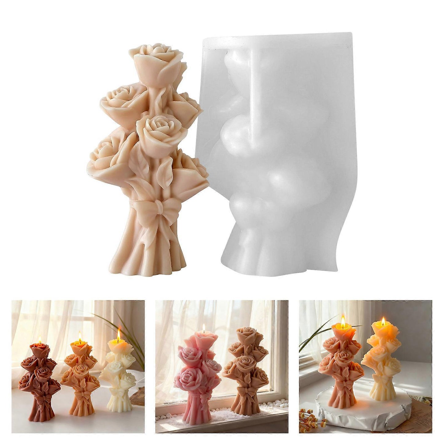 Velvet Rose Cluster Mould l WCM799