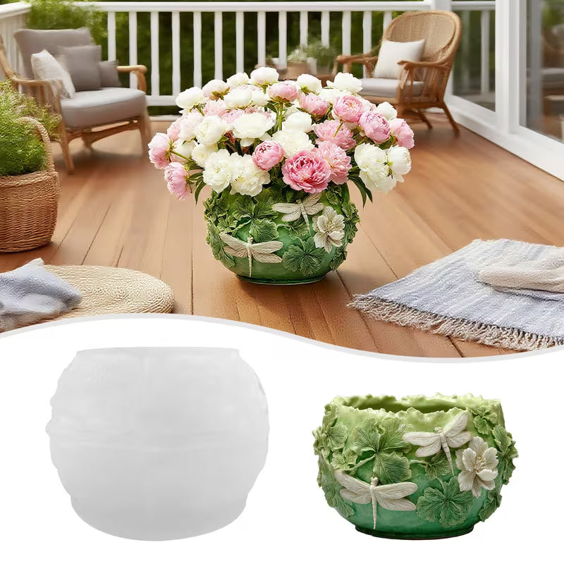 Dragonfly Meadow Bowl/Planter Mould | ARM587