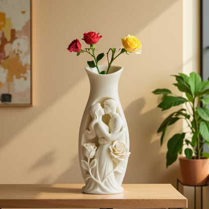 ARM568 Romantic Couple Rose Planter Mold