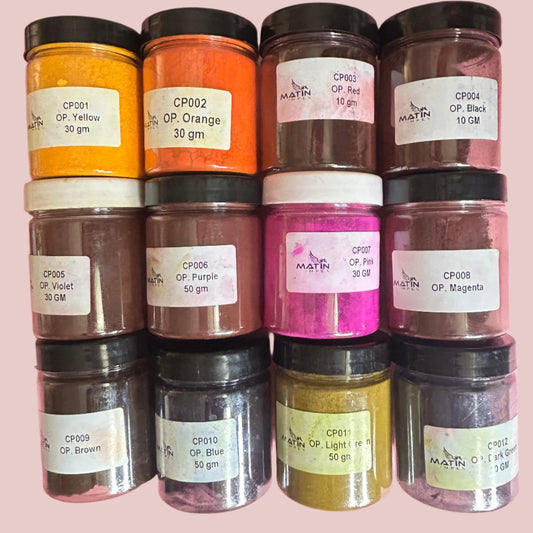 Set of 12 candle colors powder  (10g)