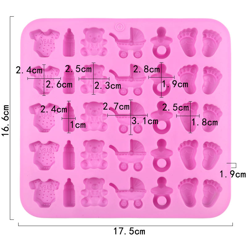 30 Cavity Baby Accessories Silicone Mold | CFM513
