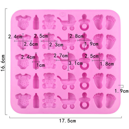 30 Cavity Baby Accessories Silicone Mold | CFM513