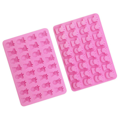 30 Cavity Pepa Pig Character Silicone Mold | CFM514