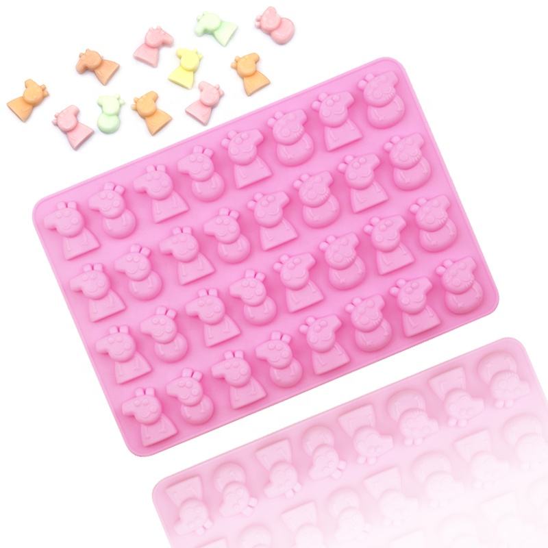 30 Cavity Pepa Pig Character Silicone Mold | CFM514