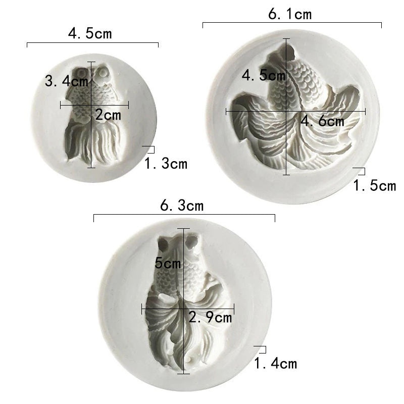 Twin Koi Fish Silicone Mold