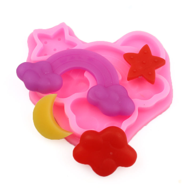 Rainbow Cloud Moon Star Mould | CFM472