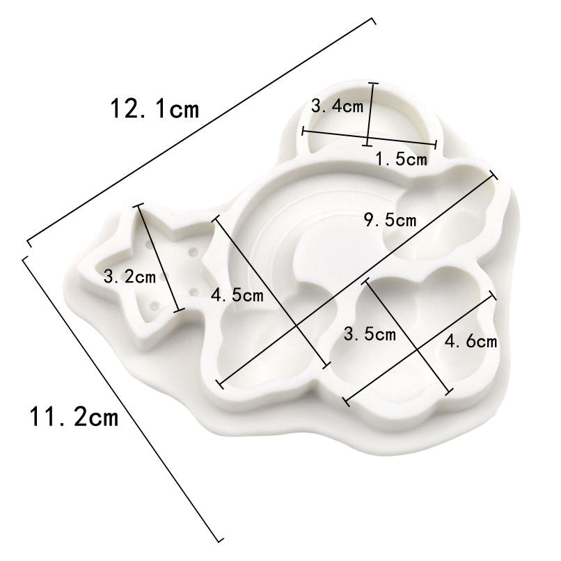 Rainbow Cloud Moon Star Mould | CFM472