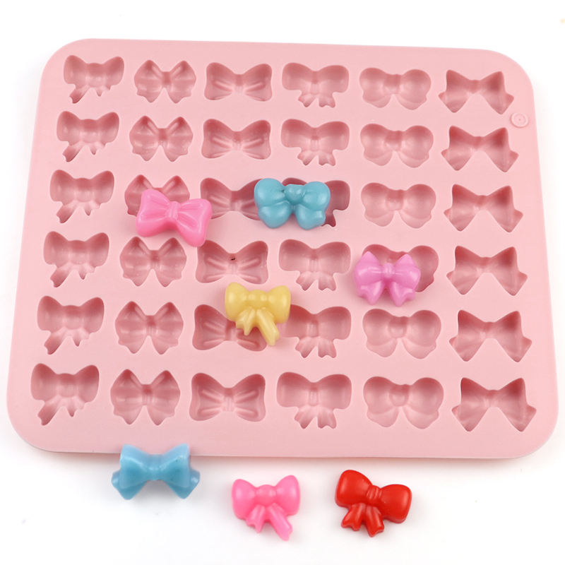 36 Cavity Mini Bow & Ribbon Silicone Mold | CFM519