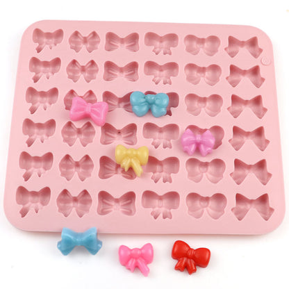 36 Cavity Mini Bow & Ribbon Silicone Mold | CFM519