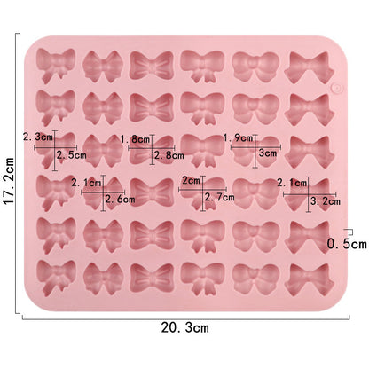 36 Cavity Mini Bow & Ribbon Silicone Mold | CFM519