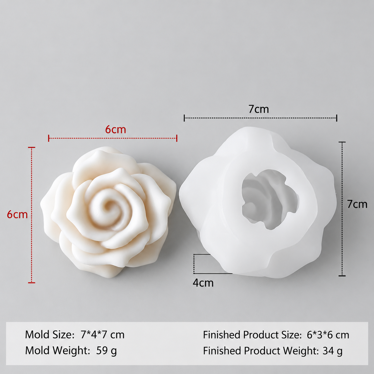 Roselle Bloom Mould | MLD-WCM939